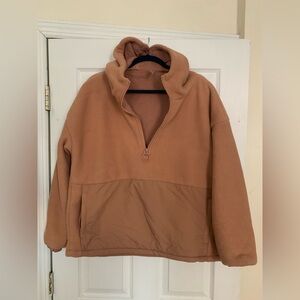 Fabletics Faded Rose Fleece Quarter Zip - L